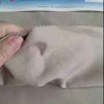 Swiss cross crepe 99% POLYCOTTON + 1% de CARBONO YARN tecido de tafetá para uniforme eletrônico