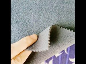China atacado 100% poliéster dry fit tecido de lã para uso interno